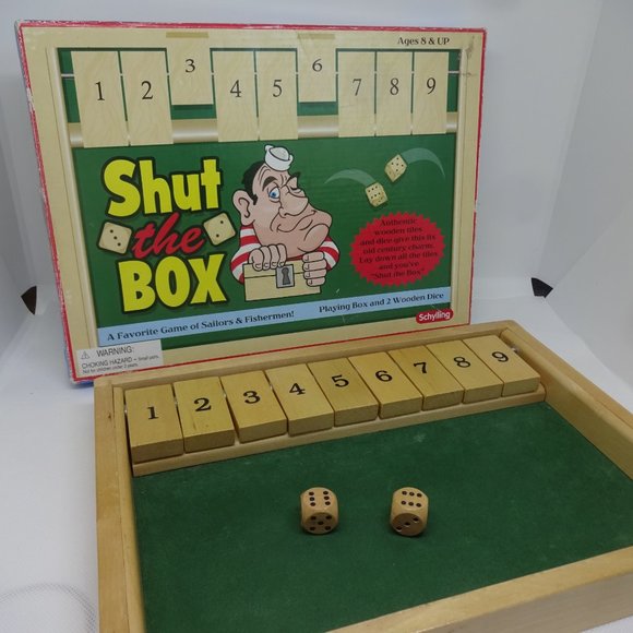 "SHUT THE BOX" Game by Schylling, Ages 8 & UP (EUC) - Picture 4 of 4